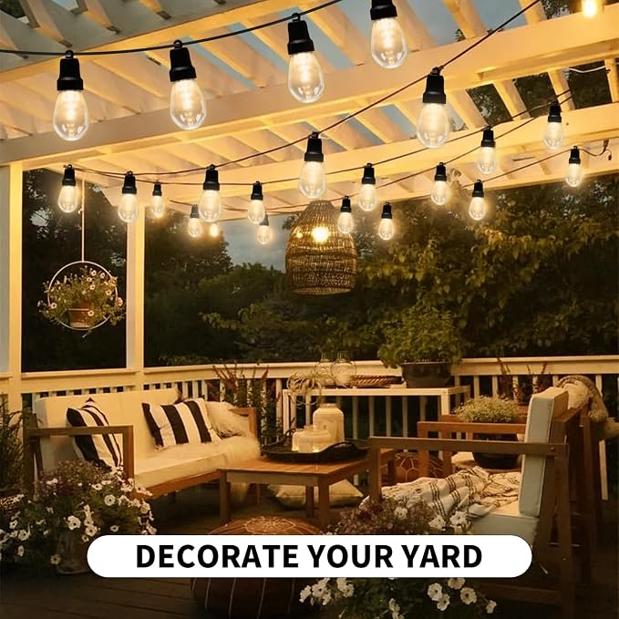 CAWWS Outdoor String Lights 75FT, Outdoor Lights - Image 8