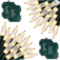 Brightown Battery Operated Christmas Lights 4 Pack 18 Feet 50 LED Clear Mini by Brightown