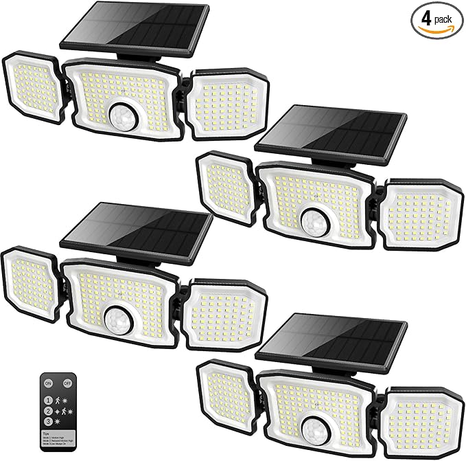 Solar Lights Outdoor Waterproof- 2800LM 200LED Solar Motion Sensor Lights by Unknown