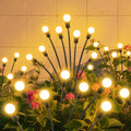 Slyuexu Solar Garden Lights Outdoor Waterproof, 2 Pack 16 LED Swaying Firefly by Slyuexu