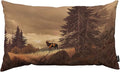 TKS MITLAN Brown Deer Pillow Cover 12x20 inch Elk in The Rocky Mountains Rocks by TKS+MITLAN