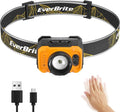 EverBrite 600 Lumen Headlamp, Rechargeable Headlight by EverBrite