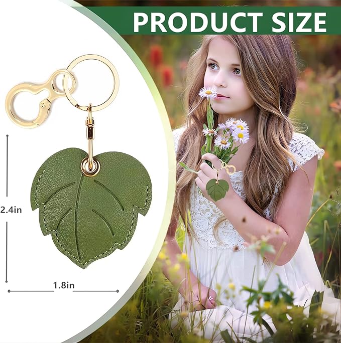 Leather Keychain Holder Case Compatible - Image 2
