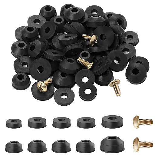 58 Pack Faucet Washer Assortment Kit by Sliverdew