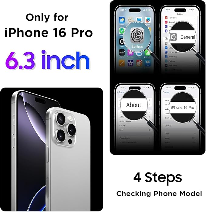 Temdan Compatible with iPhone 16 Pro Case Waterproof, Compatible with MagSafe - Image 9