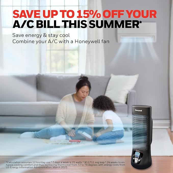 Honeywell QuietSet Personal Table Fan, Oscillating Personal Desk Fan - Image 6