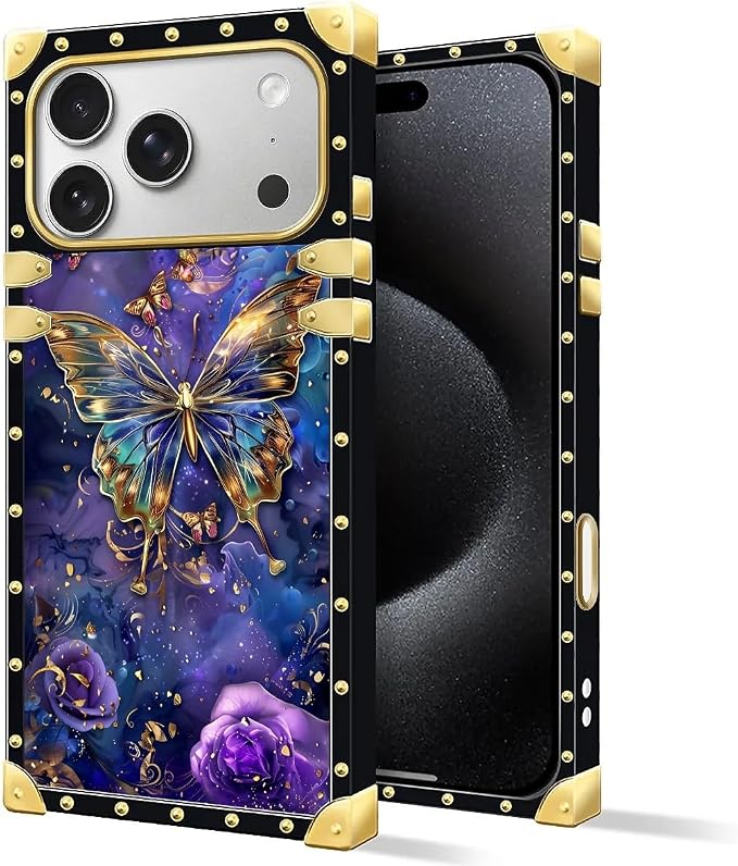 for iPhone 17 Pro Case Luxury Golden Decoration - Image 2