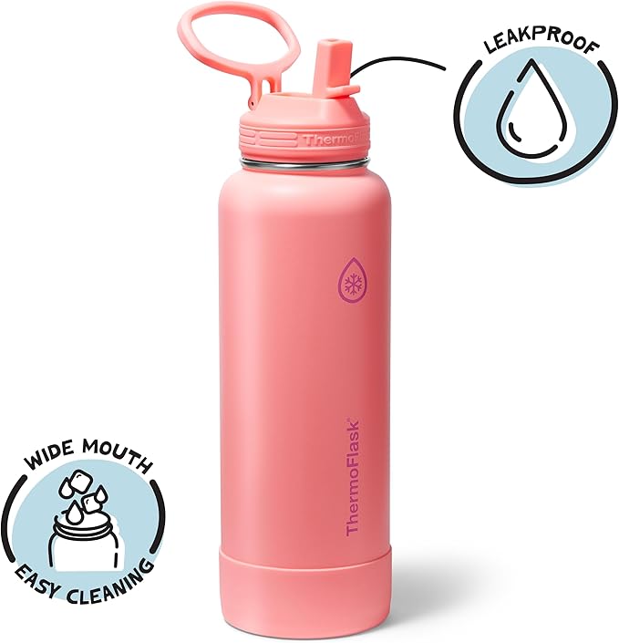 ThermoFlask 40 oz Double Wall Vacuum Insulated Stainless Steel Water Bottle - Image 3