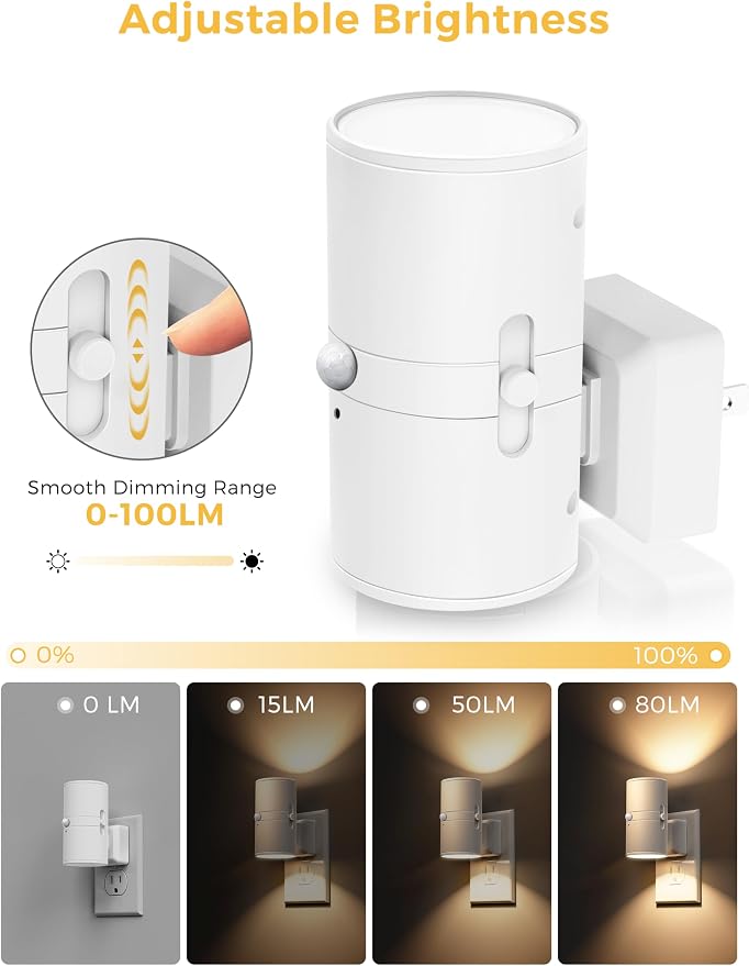 L LOHAS LED Motion Sensor Night Light Plug in, Motion Activated Night Light - Image 4