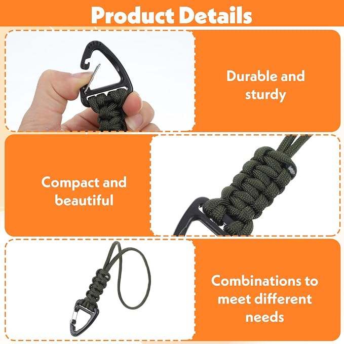 Mabor 3 Pack Paracord Lanyard - Image 3