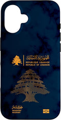 Lebanon, Lebanon Passport, Lebanon Flag, Lebanon map. Case by Unknown