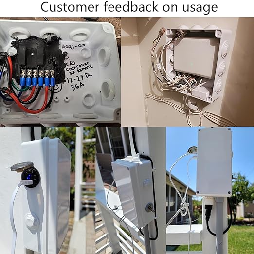Electrical Box, ABS Plastic Project Box Power Cord Enclosure White 5.9 x 4.3 x - Image 7