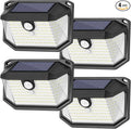 4-Pack Solar Wall Lights Outdoor by Brightever