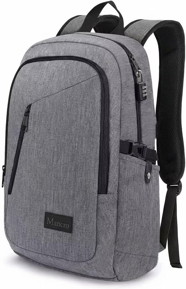 Mancro Laptop Backpack for Travel, Anti-theft Laptop Backpack for Men Business - Image 7