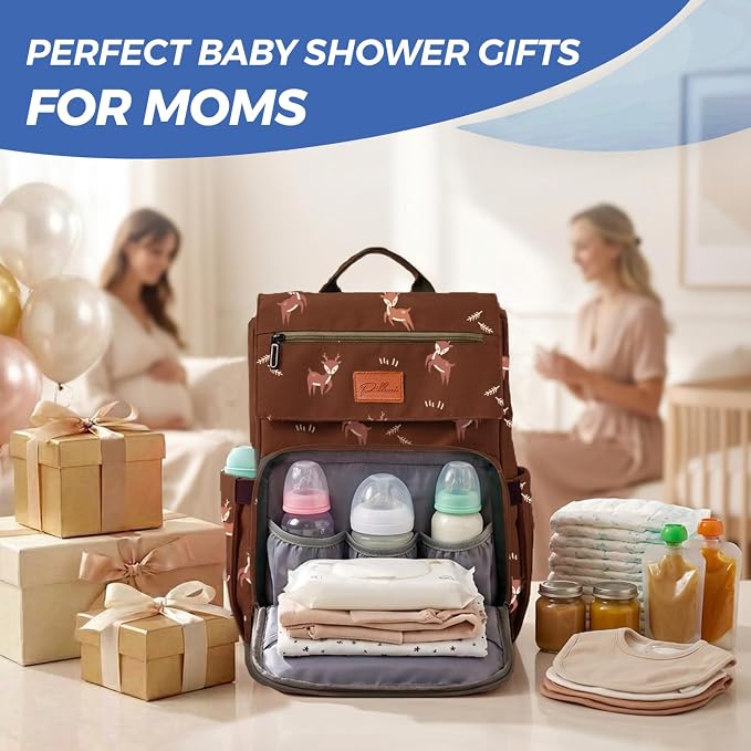 PILLANI Baby Diaper Bag Backpack - Image 7