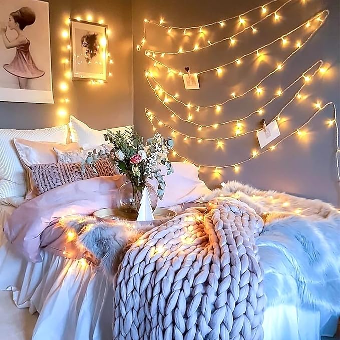 JMEXSUSS 33ft 100 LED Warm White String Lights - Image 2