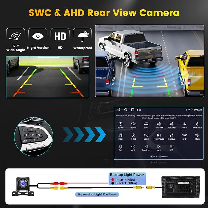 Hikity Android 15 Car Stereo for Jeep Patriot Compass 2010-2016, 10.1'' - Image 7
