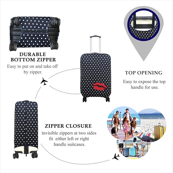 Explore Land Travel Luggage Cover Suitcase Protector Fits 31-32 Inch Case - Image 3
