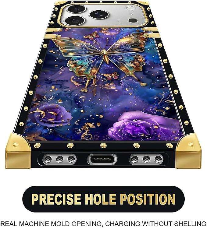 for iPhone 17 Pro Case Luxury Golden Decoration - Image 5