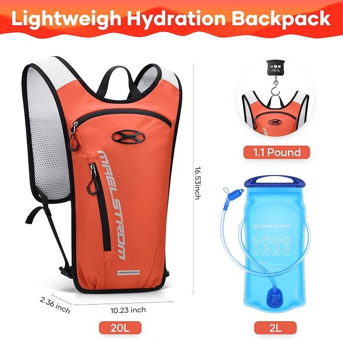 Maelstrom Hydration Backpack, Hiking Backpack - Image 4
