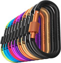 Carago Carabiner Clips with Screw Gate, 10 Pack Carabiners Hiking Clips with by Unknown