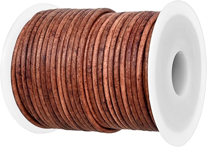 GENIQUE Real/Genuine Round Leather String Cord by GENIQUE