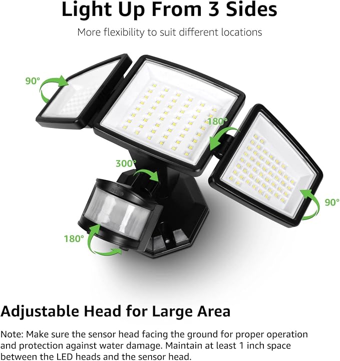 Lepro LED Security Lights, Outdoor Motion Sensor Light, Flood Lights - Image 7