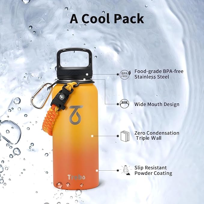 Trebo 32oz Water Bottle Insulated - Image 6