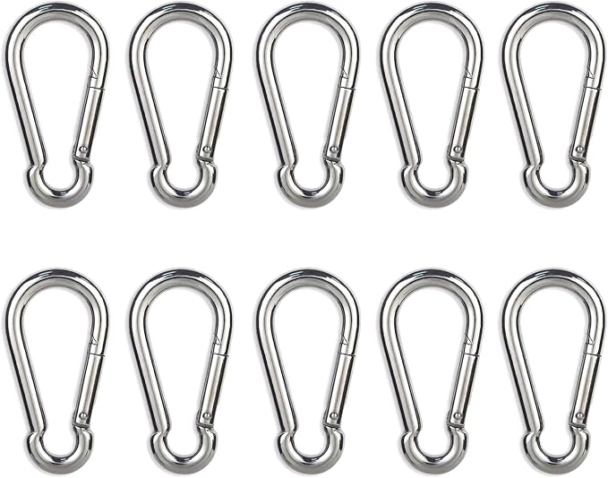 Carabiner Clip, Spring Snap Hook, Locking Carabiners Clips by CAIDMOS