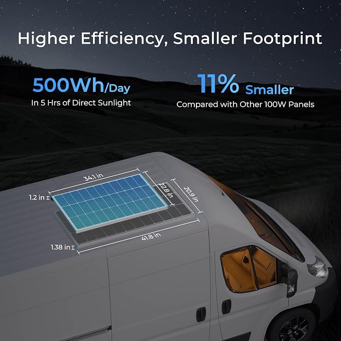 Renogy N-Type 100 Watt Solar Panel - Image 3