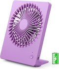 Zuvas Desk Fan Battery Operated Fan Rechargeable 180°Tilt Folding Personal Fan by Zuvas