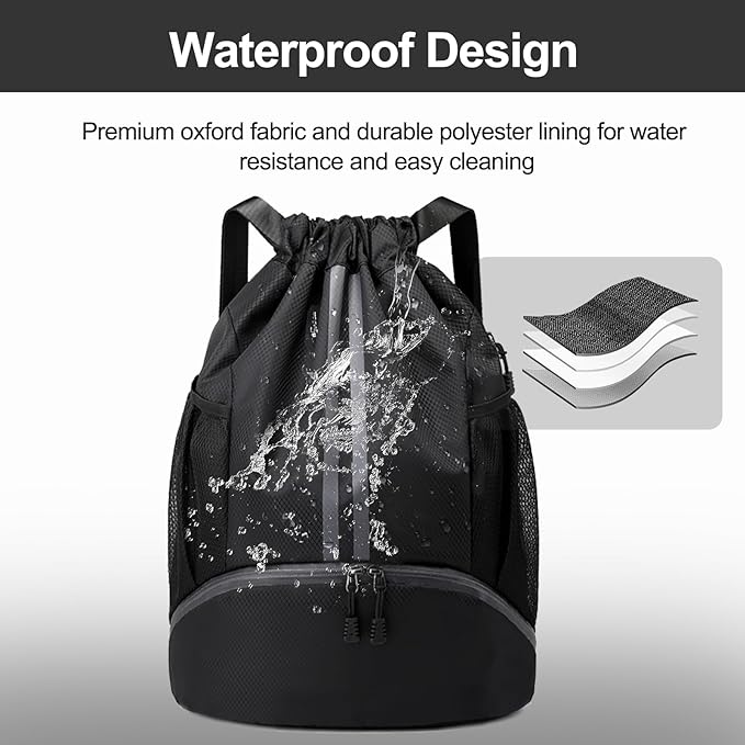 Hoedia Sports Drawstring Backpack - Image 6