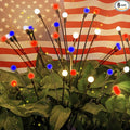 OZS 6 Pack Solar American Flag Lights by OZS