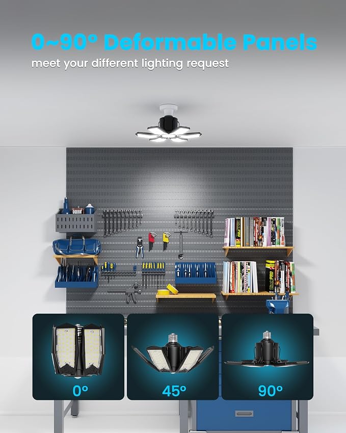 Motion Sensor Garage Lights 20000LM, Motion Activated Garage Ceiling Led Shop - Image 6