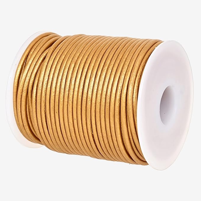 GENIQUE Real/Genuine Round Leather String Cord by GENIQUE