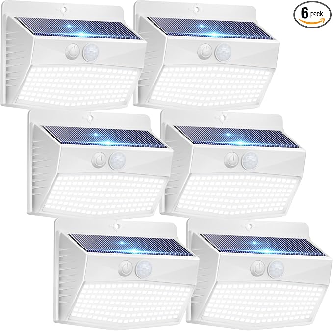 Peasur Solar Lights Outdoor Motion Sensor Solar Security Wall Light by Peasur