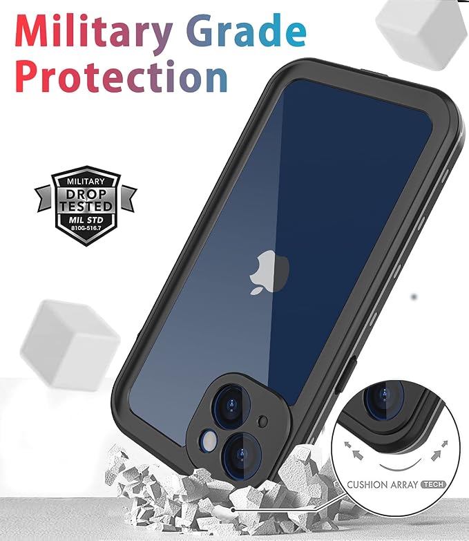 for iPhone 13 Mini Case Waterproof Shockproof Dustproof Full-Body Sturdy - Image 5
