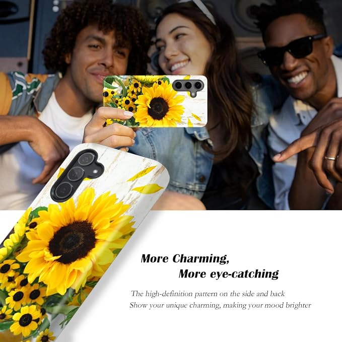 Compatible for Samsung Galaxy A56 5G Case, Dual Layer Heavy Duty 2 in 1 - Image 4