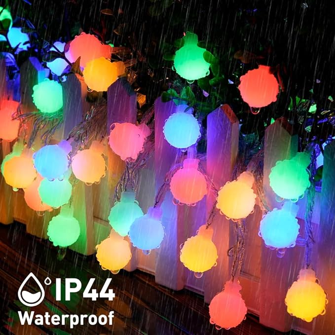 JMEXSUSS Globe String Lights Indoor, Color Changing Christmas Lights Plug in - Image 7
