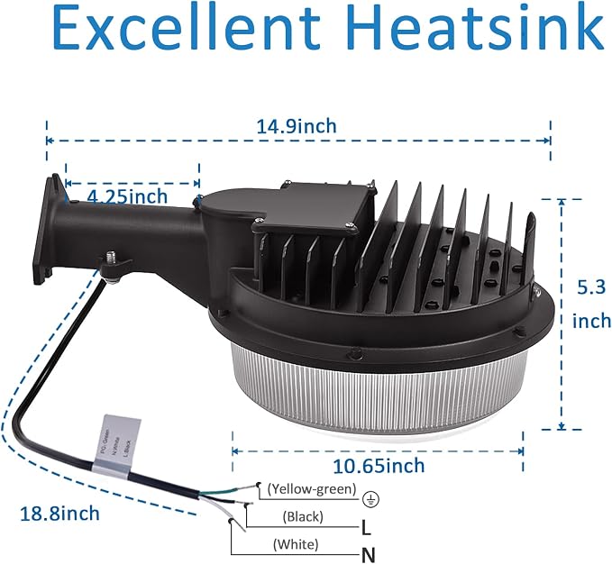 LED Barn Light 150W, Dusk to Dawn Outdoor Yard Light - Image 7