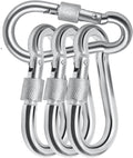 Locking Carabiner Clips, Stainless Steel Spring Snap Hook Locking Carabiner by Acquwistach