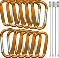 3" Aluminum Carabiner Clips by XIECHANEE
