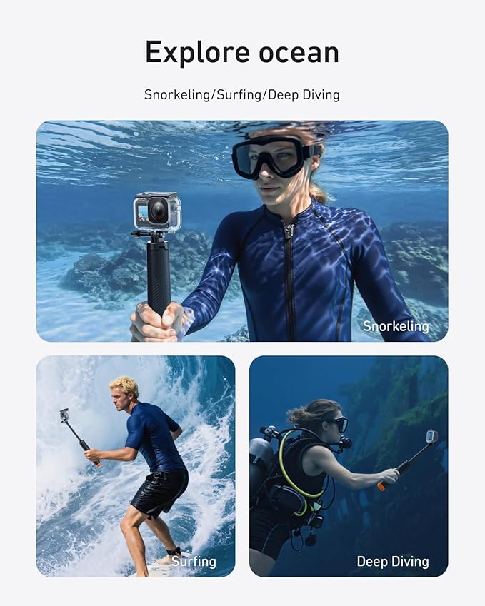 TELESIN Waterproof Case With Floating Stick - Image 2