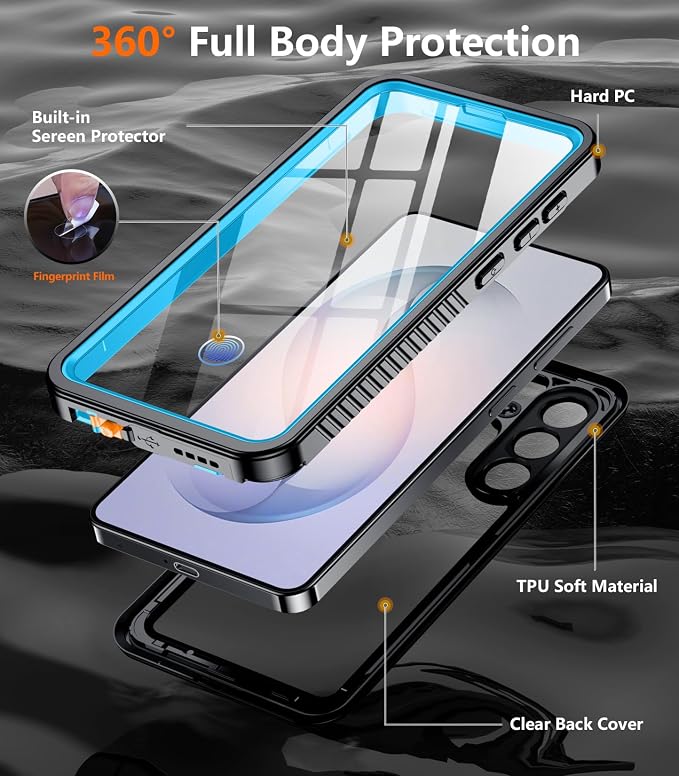 Temdan Designed for Samsung Galaxy S26 Plus Case Waterproof, Built-in Lens & - Image 4