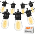 GvvooHome LED Outdoor String Lights 36FT Patio Lights by GvvooHome