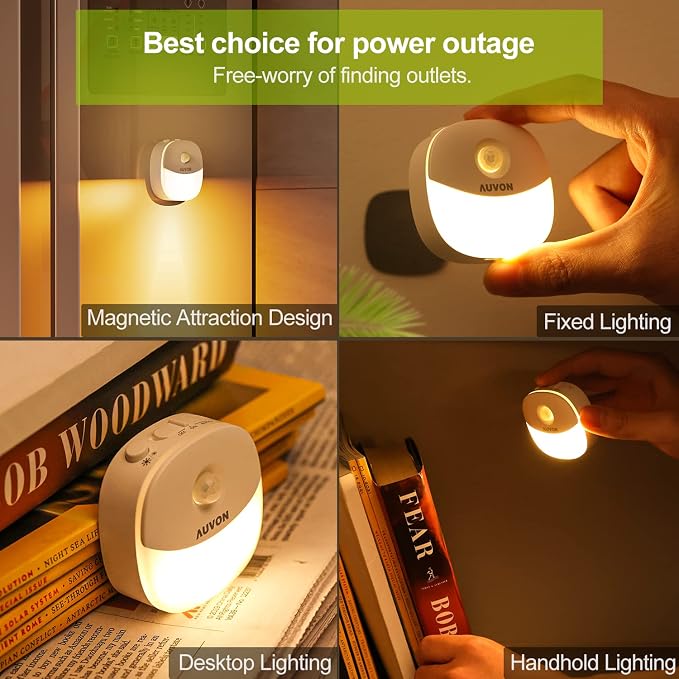 AUVON Rechargeable Battery Night Light, Mini - Image 6