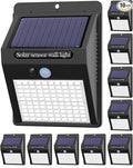 10 Pack Outdoor Solar Lights, 3 Modes/100LED Wireless Solar Security Lights by kolpop