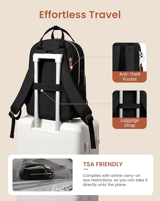 LOVEVOOK Backpack for Women, Laptop Backpack Women, Fits 18 Inch Laptop Bag - Image 6