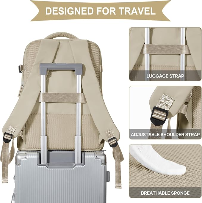 coowoz Travel Backpack For Women Men, Carry On Backpack, Hiking Backpack - Image 6
