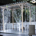 Solhice LED Curtain Lights Outdoor 30ft x10ft Cool White, 720 LED Plug in by Solhice